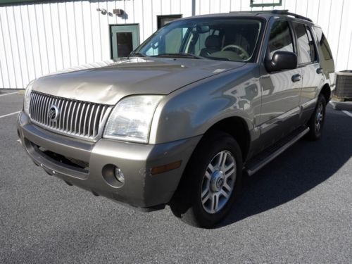 2003 mercury mountaineer automatic 4-door suv non smoker leather no reserve awd