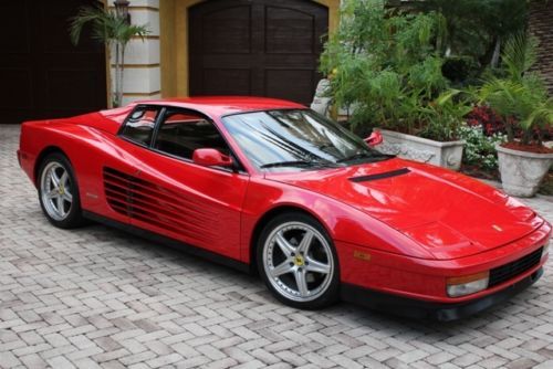 1988 ferrari testarossa only 13,884 miles, dealer mantained, garaged, truly mint