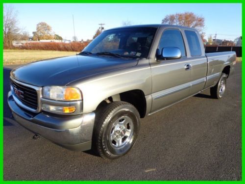 2002 gmc sierra ext cab 4x4 sle pickup v-8 auto very clean runs great no reserve