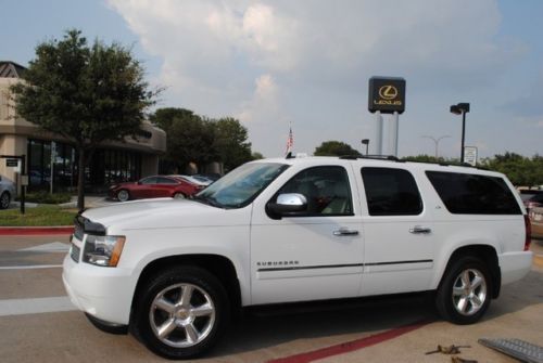 11 suburban ltz navi heated cooled leather captain sunroof dvd bose one owner