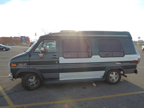 Chevrolet g20 conversion van 1995, high top, camper, backpacker,