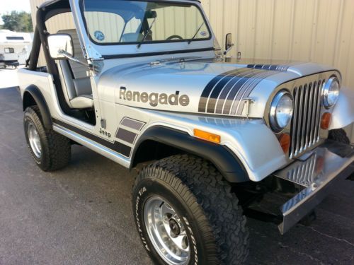 1984 jeep cj7 renegade 4x4  4.2l  5 speed manual immaculate restored 100 pics!