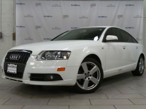 Awd a6 ibis white 3.2l v6 navigation esp traction bi-xenon bose music interface