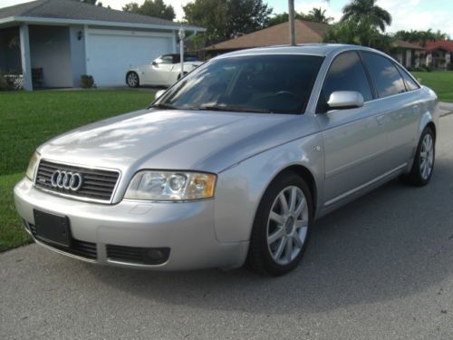 2004 audi a6 2.7t s line quattro bi-turbo sedan- loaded! very nice florida car!