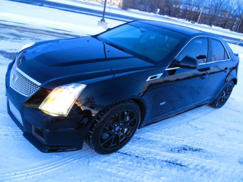 2011 cadillac cts-v ctsv 556hp sedan recaro moonroof touch screen repairable