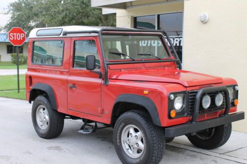 1997 land rover defender 90 all original rust free automatic 4wd roof rack