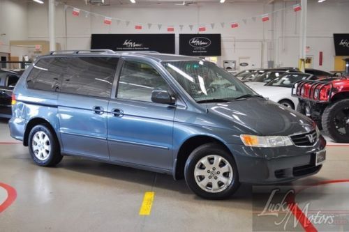 2004 honda odyssey ex-l navi, third row,heated leather captain seats,cd,tow  pkg