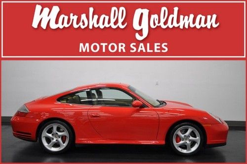 2002 porsche c4s coupe in guards red nav tiptronic  25900 miles