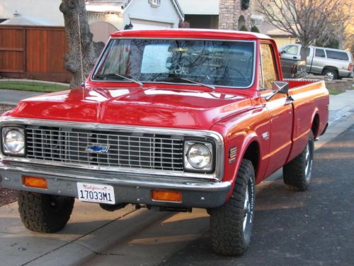 1972 chevrolet cheyenne super 4 x 4- ac/ ps/ pb/ auto/ 350 v8.  original resto.