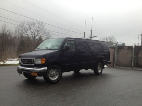 2006 ford e-350 super duty xlt extended cargo van 2-door 6.0l no reserve!