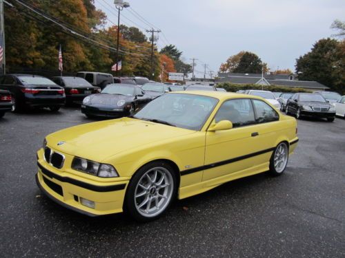 1999 bmw m3 coupe very rare dakar yellow bbs wheels showroom condition