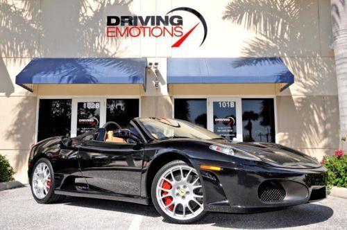 2008 ferrari f430 spider f1! black/tan! carbon! loaded!