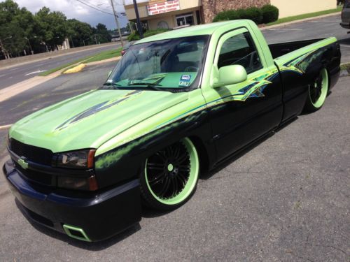 Bagged truckin magazine featured chevrolet silverado full custom show winner!!