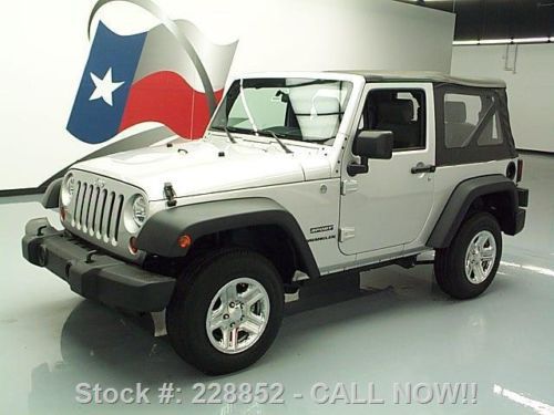 2010 jeep wrangler sport 4x4 convertible 6-speed 6k mi! texas direct auto