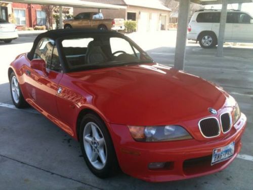 1997 bmw z3 roadster convertible 2-door 2.8l red 96k miles