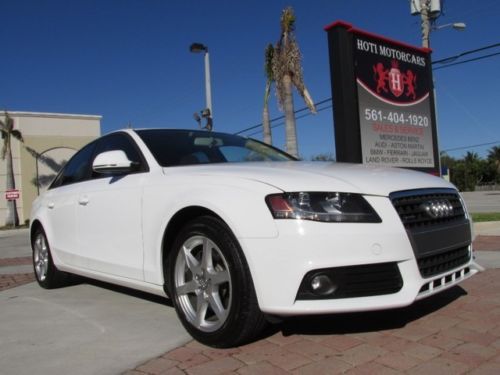 09 ibis white a-4 2.0-t turbo awd premium sedan -leather -cd changer -sunroof-fl