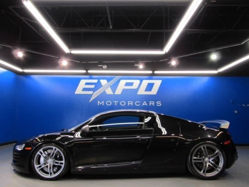 Audi r8 mt6 coupe titanium pkg nav performance upgrades $50k superchargr exhaust