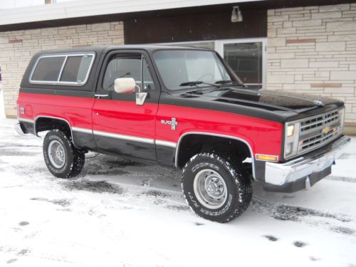 1986 chevrolet k5 blazer silverado sport utility 2-door 5.0l 4x4 no reserve