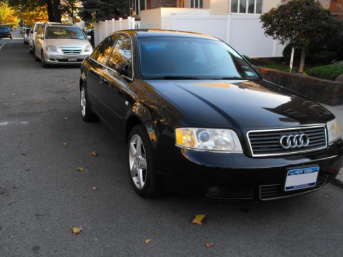 2002 audi a6 2.7t quattro black 4dr sedan, 6-spd manual, tinted windows