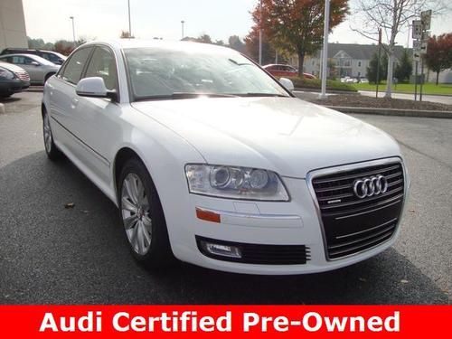 2010 audi a8 4.2 lwb quattro l certified pre-owned