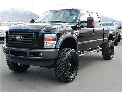 Ford crew cab fx4 4x4 powerstroke diesel custom new lift wheels tires auto tow