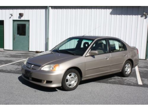 2003 honda civic hybrid automatic 4-door sedan non smoker no reserve cd a/c