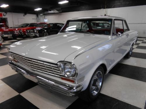 Very clean white 1963 chevrolet nova ss