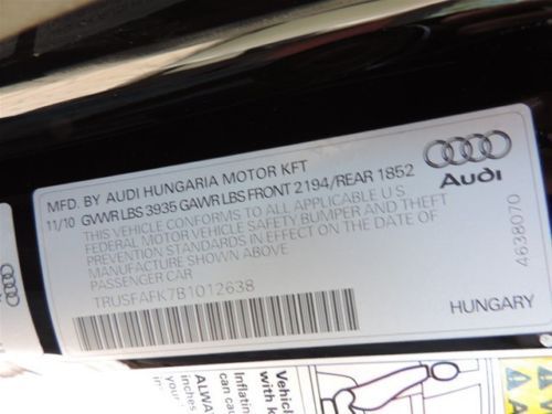 2011 BLACK AUDI TT ROADSTER CONVERTIBLE FINANCING, image 26