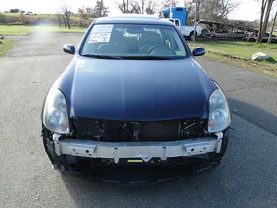 G35x sedan awd salvage rebuildable repairable damaged project wrecked ez fixer