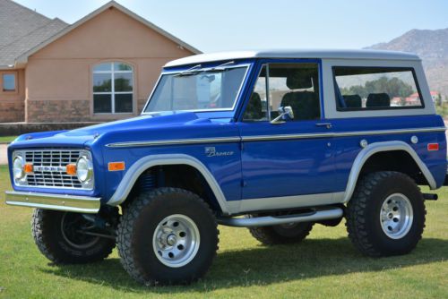 1971 ford bronco sport 4 x 4 rebuilt from the fame up and truck show ready