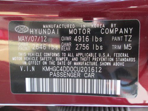 12 RED 3.8L V6 LEATHER AUTOMATIC MILES:30K, image 23