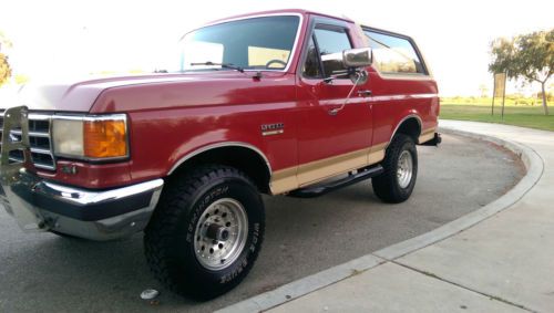 1991 ford bronco 4x4 eddie bauer 5.8 liter v-8 no reserve!