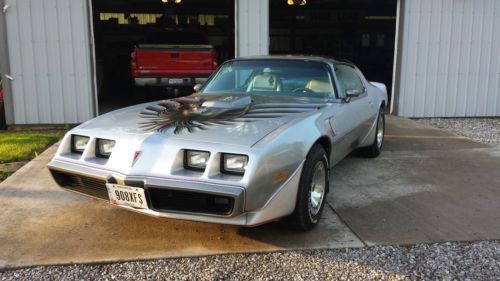 1979 pontiac trans am silver 10th tenth anniversary 403cu auto t-tops 30k miles