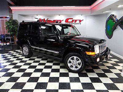 2006 jeep commander r/t hemi limited 4x4 3rd row navigation dvd 3 sunroofs clean