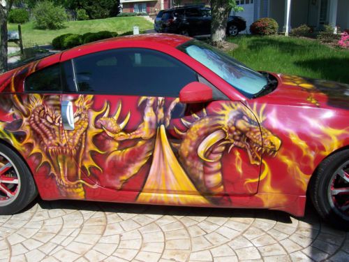 350Z Nissan 2004 with dragons on it Air brush., US $12,000.00, image 2