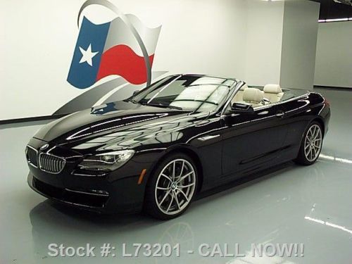 2012 bmw 650i cabriolet climate seats nav rear cam 11k texas direct auto