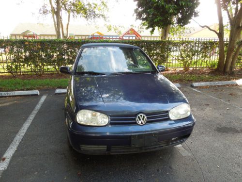 2001 volkswagen cabrio glx convertible 2-door 2.0l blue