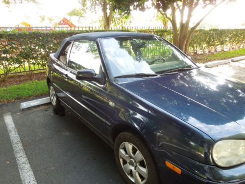 2001 Volkswagen Cabrio GLX Convertible 2-Door 2.0L BLUE, image 2