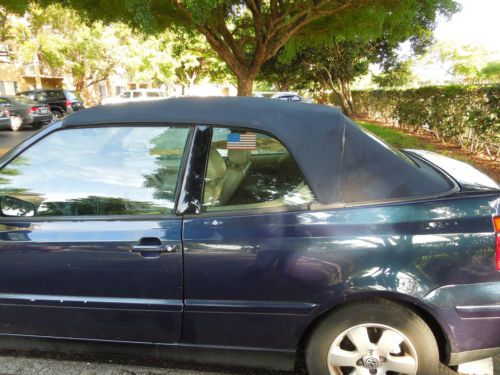 2001 Volkswagen Cabrio GLX Convertible 2-Door 2.0L BLUE, image 4