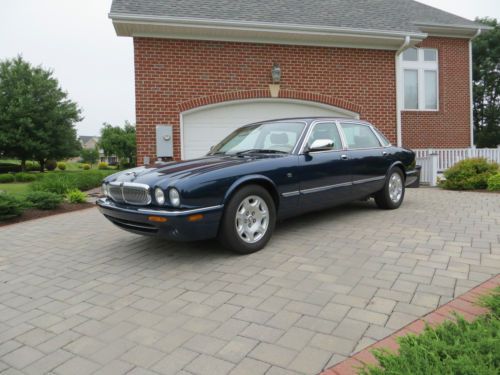 2002 jaguar xj8 &#039;vanden plas 4door 4.0l opalescent sapphire blue 66,000 lowmiles