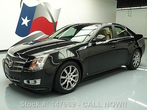 2009 cadillac cts premium luxury pano sunroof nav 44k texas direct auto