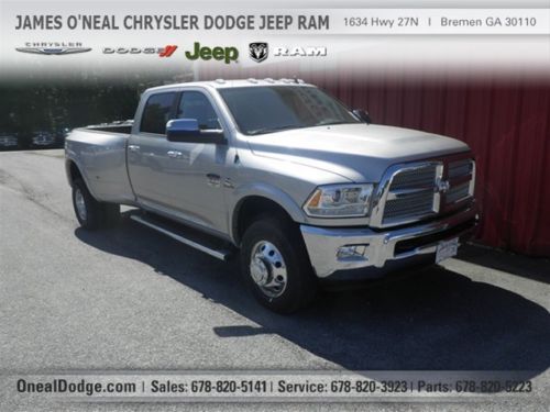 New 2014 dodge ram 3500 longhorn crew cab 4x4 auto nav leather