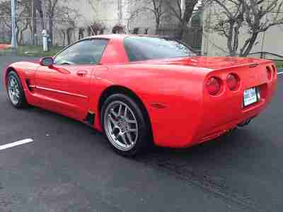2004 CHEVROLET CORVETTE C5 Z06 LS6 405HP MANUAL TORCH RED BLACK JOE 281-323-3305, US $26,999.00, image 4