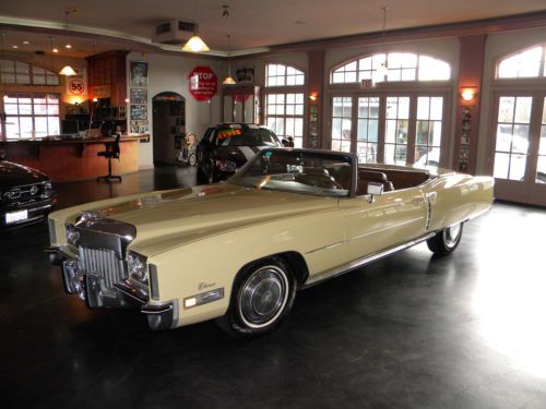 Cherry 1972 cadillac eldorado 8.2l 2-door convertible