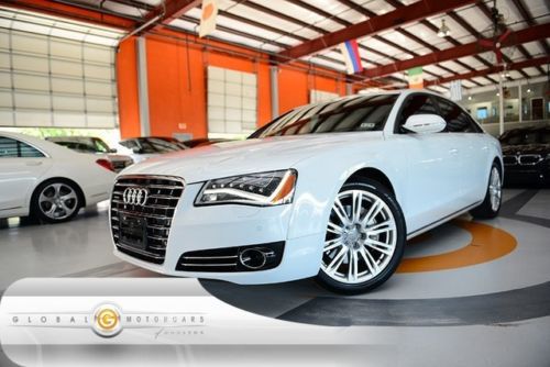 13 audi a8l awd 3.0l sport design 14k 1 own 4 zone bose nav pdc cam keyless ve