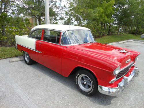 1955 chevrolet bel air 2 door post sedan