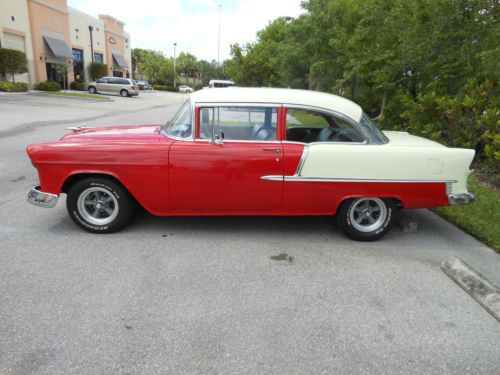 1955 Chevrolet Bel Air 2 door Post sedan, image 2