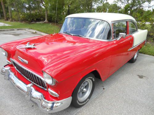 1955 Chevrolet Bel Air 2 door Post sedan, image 3