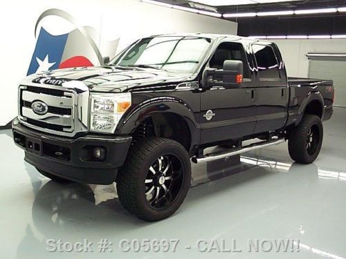 2011 ford f-250 lariat crew diesel fx4 4x4 lift nav 68k texas direct auto