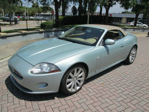 2007 jaguar xk conv 4.2l v8 two owner fla car 17 service records low reserve new